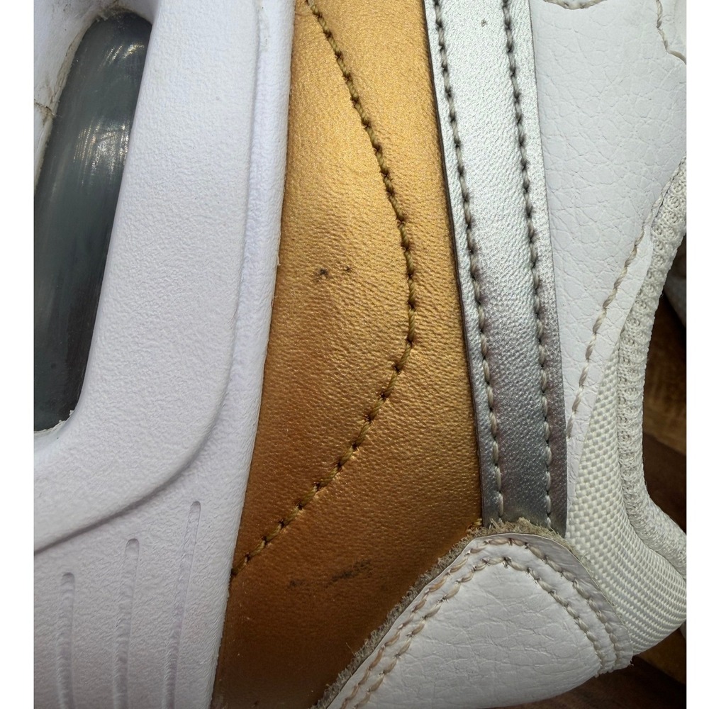 Nike Air Max SC Women's Size 9 1/2 Shoes White Metallic Gold Silver  0576 - Picture 2 of 11